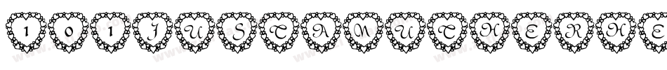 101JustAnutherHeartFont-rx6x字体转换