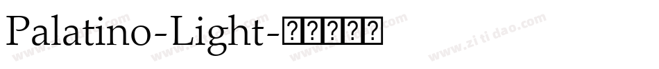 Palatino-Light字体转换