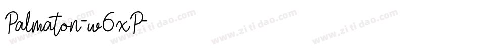 Palmaton-w6xP字体转换