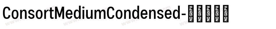 ConsortMediumCondensed字体转换