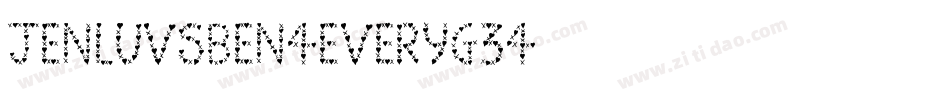JenLuvsBen4ever-Yg34字体转换