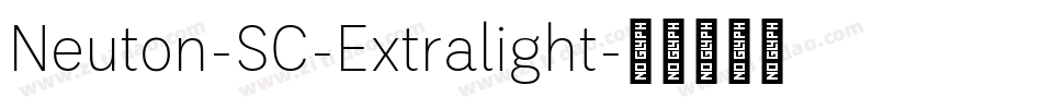 Neuton-SC-Extralight字体转换