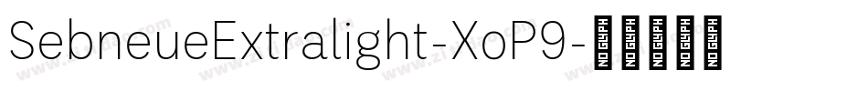 SebneueExtralight-XoP9字体转换