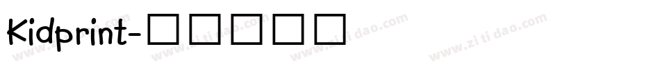 Kidprint字体转换