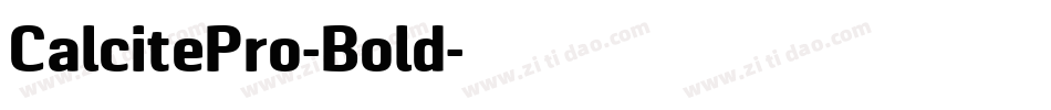 CalcitePro-Bold字体转换