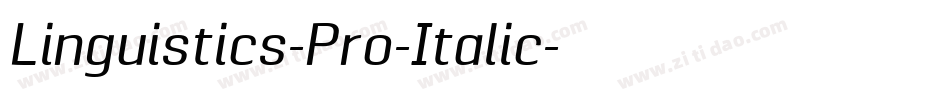 Linguistics-Pro-Italic字体转换