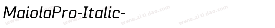 MaiolaPro-Italic字体转换
