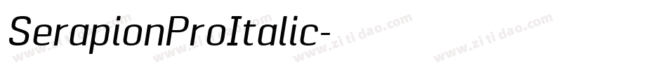 SerapionProItalic字体转换