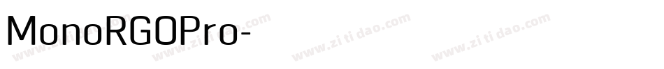 MonoRGOPro字体转换