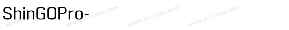 ShinGOPro字体转换