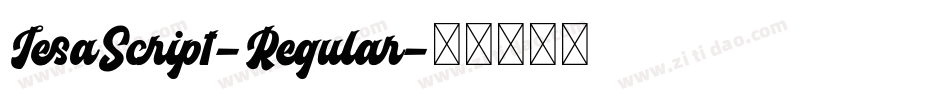 JesaScript-Regular字体转换
