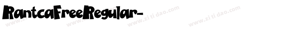 RantcaFreeRegular字体转换
