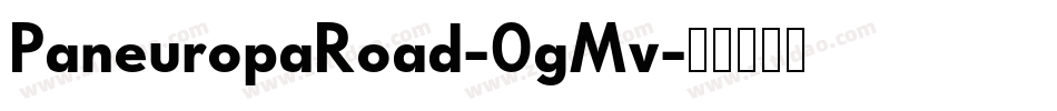 PaneuropaRoad-0gMv字体转换