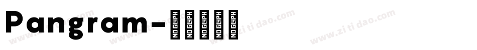 Pangram字体转换