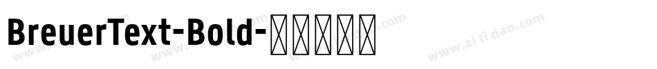 BreuerText-Bold字体转换