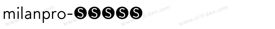 milanpro字体转换