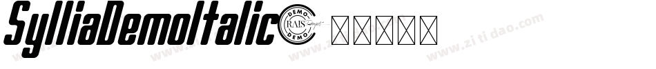 SylliaDemoItalic字体转换