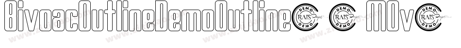 BivoacOutlineDemoOutline-8MOv0字体转换