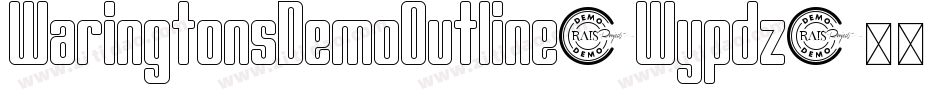 WaringtonsDemoOutline-Wypdz字体转换