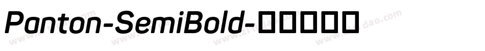 Panton-SemiBold字体转换