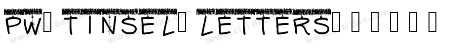 PW-Tinsel-Letters字体转换