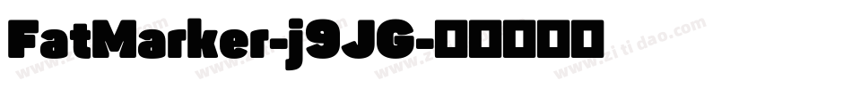 FatMarker-j9JG字体转换
