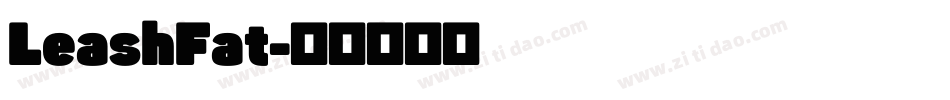LeashFat字体转换