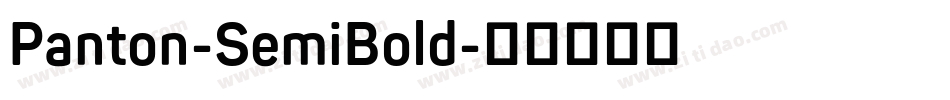 Panton-SemiBold字体转换