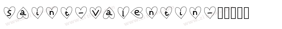 Saint-Valentin字体转换