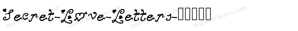 Secret-Love-Letters字体转换