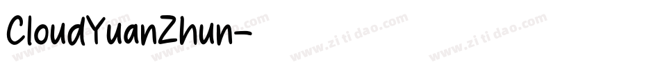 CloudYuanZhun字体转换