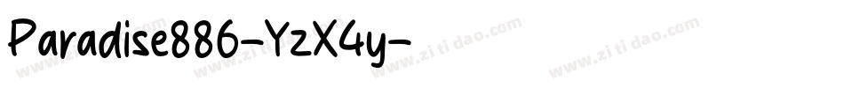 Paradise886-YzX4y字体转换