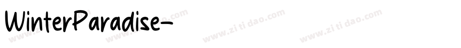 WinterParadise字体转换