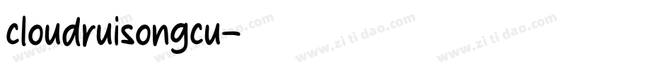 cloudruisongcu字体转换