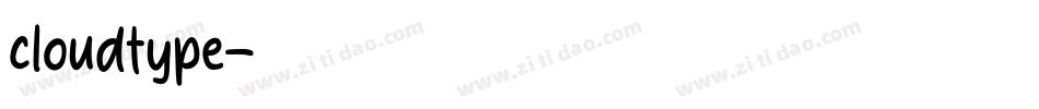 cloudtype字体转换