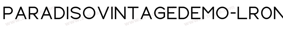 ParadisoVintageDemo-Lr0n字体转换