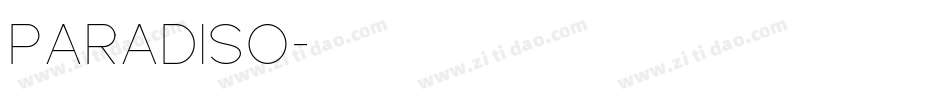 Paradiso字体转换