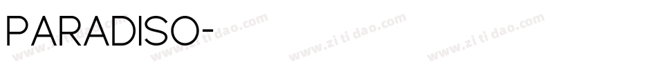 Paradiso字体转换