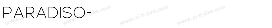 Paradiso字体转换