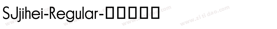 SJjihei-Regular字体转换