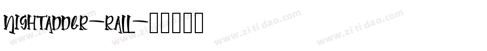 NightAdder-rALL字体转换