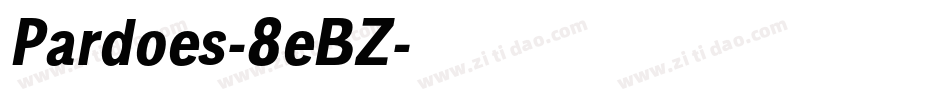 Pardoes-8eBZ字体转换