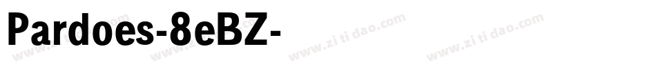 Pardoes-8eBZ字体转换