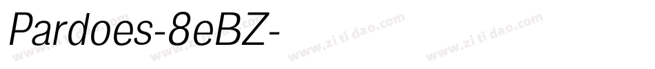 Pardoes-8eBZ字体转换