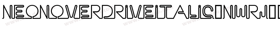 NeonOverdriveItalic-nwRJ字体转换