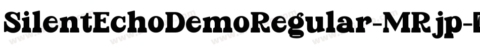 SilentEchoDemoRegular-MRjp字体转换