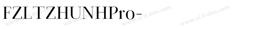 FZLTZHUNHPro字体转换