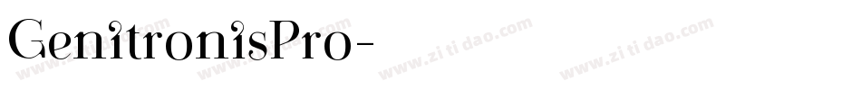 GenitronisPro字体转换