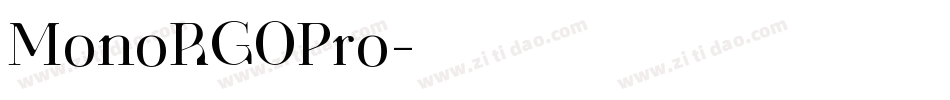 MonoRGOPro字体转换