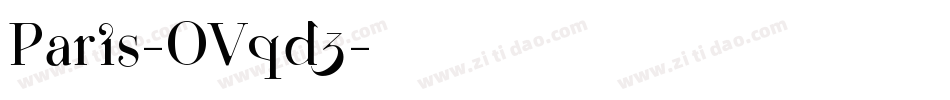 Paris-OVqd3字体转换
